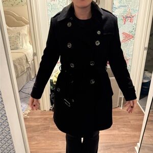 Burberry Brit Black Pea Coat - Basically New